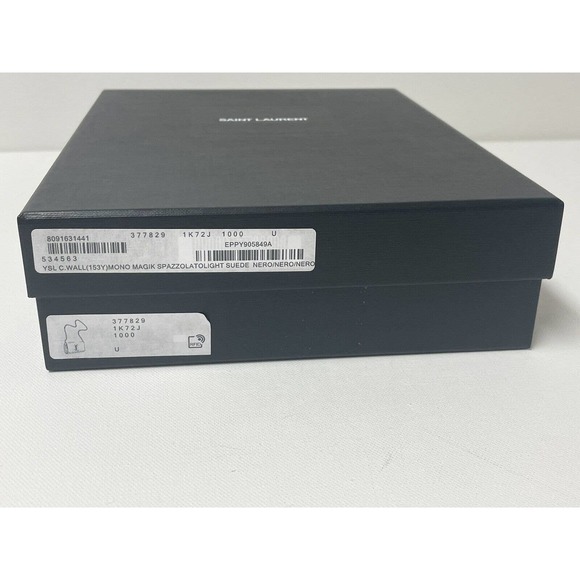 NEW SAINT LAURENT PATENT LEATHER GOLD CHAIN WALLET BAG PURSE BOX! - Picture 16 of 16